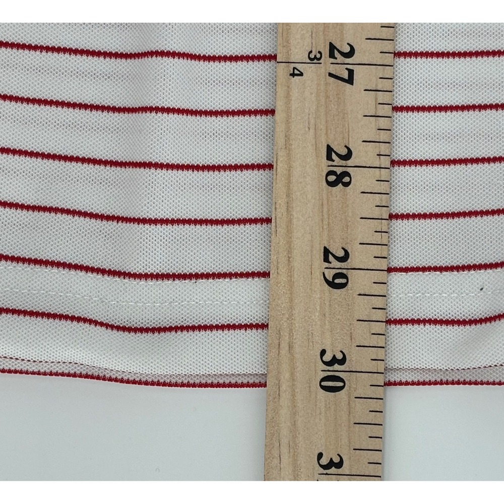 Onward Reserve Performance Polo Shirt Men XXL Red White Striped Fly Fishing Logo - Picture 6 of 7